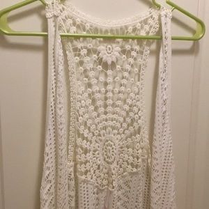 Long Crochet Vest
